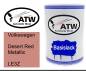 Preview: Volkswagen, Desert Red Metallic, LE3Z: 500ml Lackdose, von ATW Autoteile West.